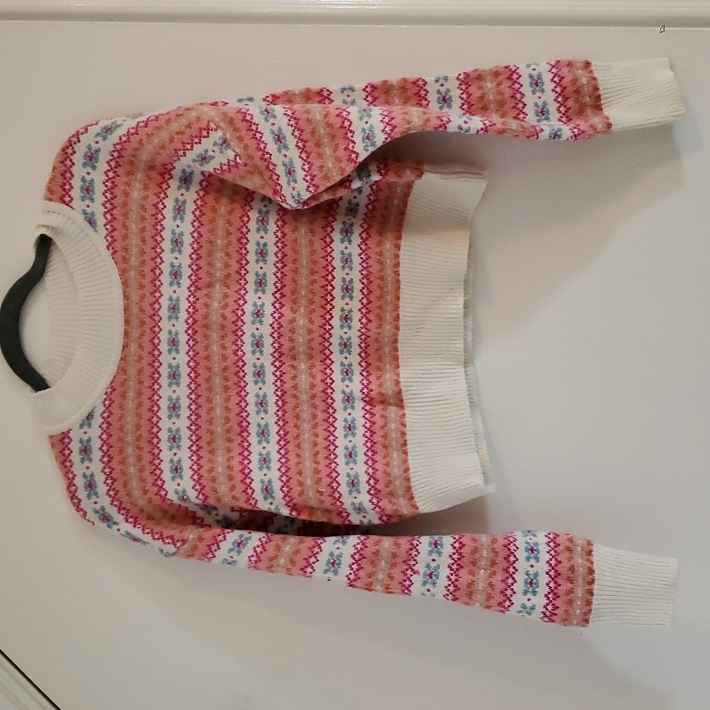 Wild Fable Medium Fair Isle Cropped Sweater